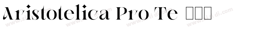 Aristotelica Pro Te字体转换